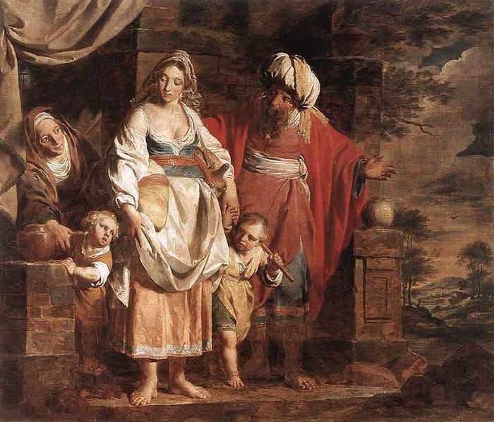 VERHAGHEN, Pieter Jozef Hagar and Ishmael Banished by Abraham Germany oil painting art